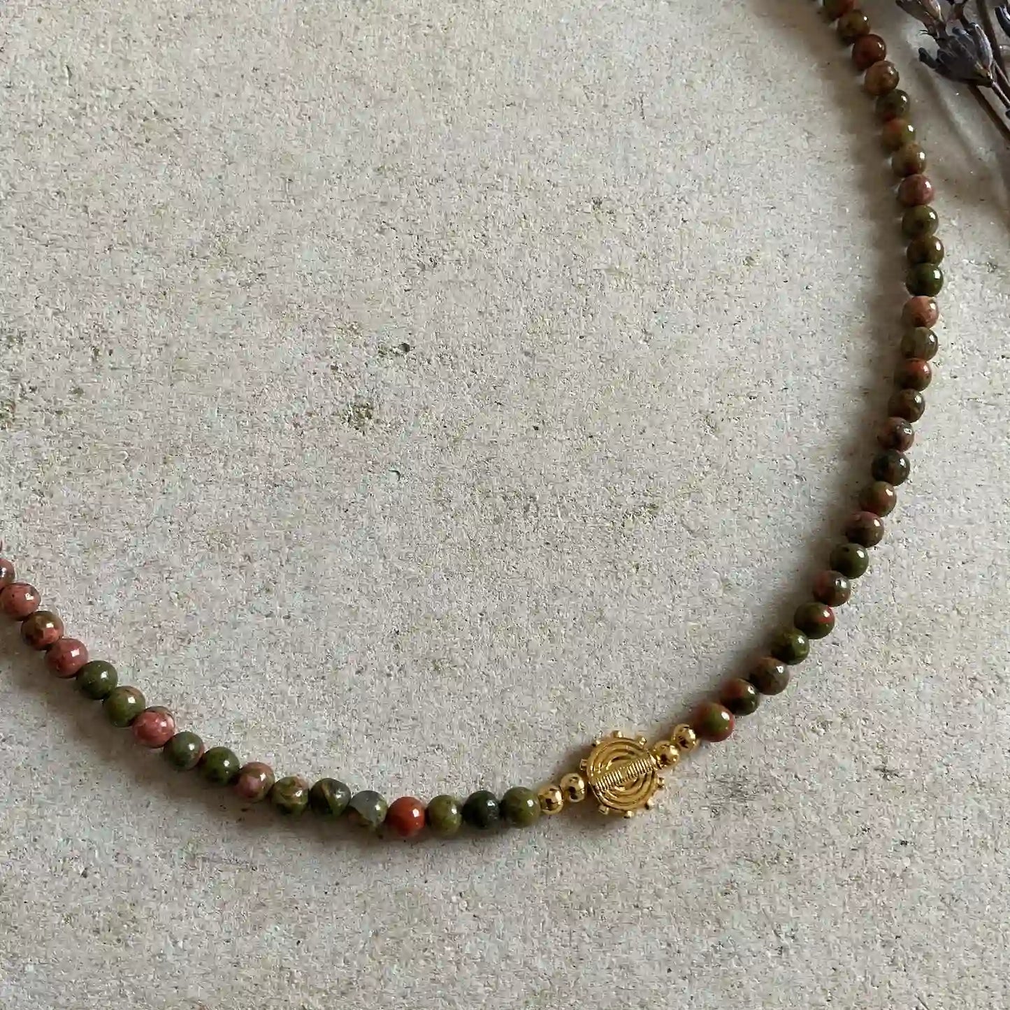 Beaded Jasper Necklace