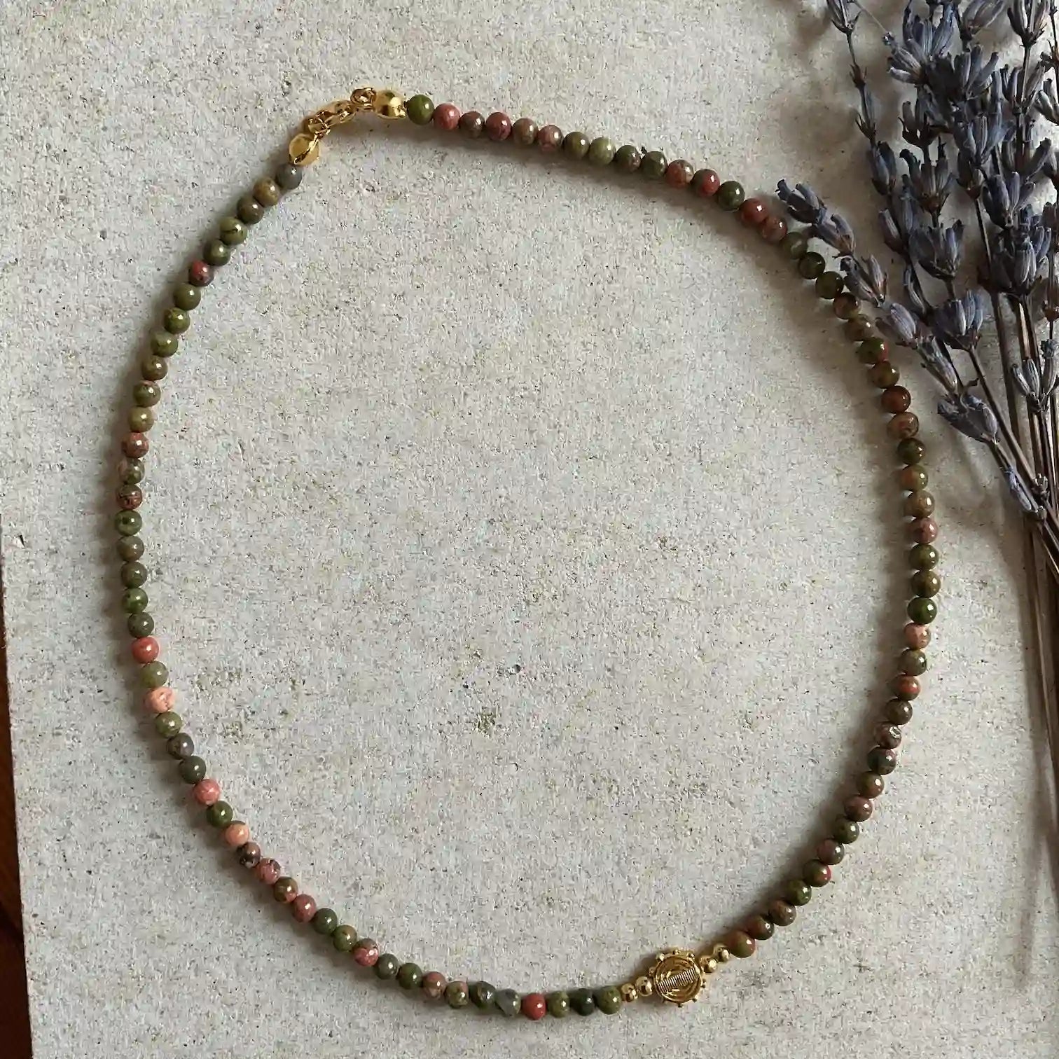 Beaded Jasper Necklace