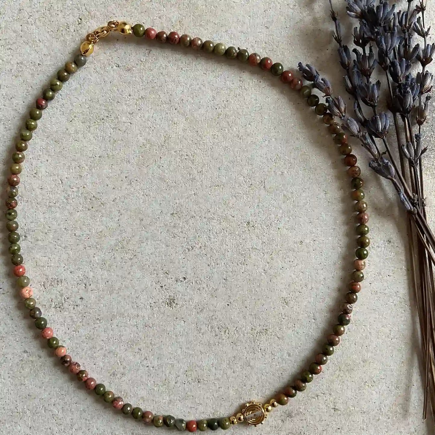 Beaded Jasper Necklace