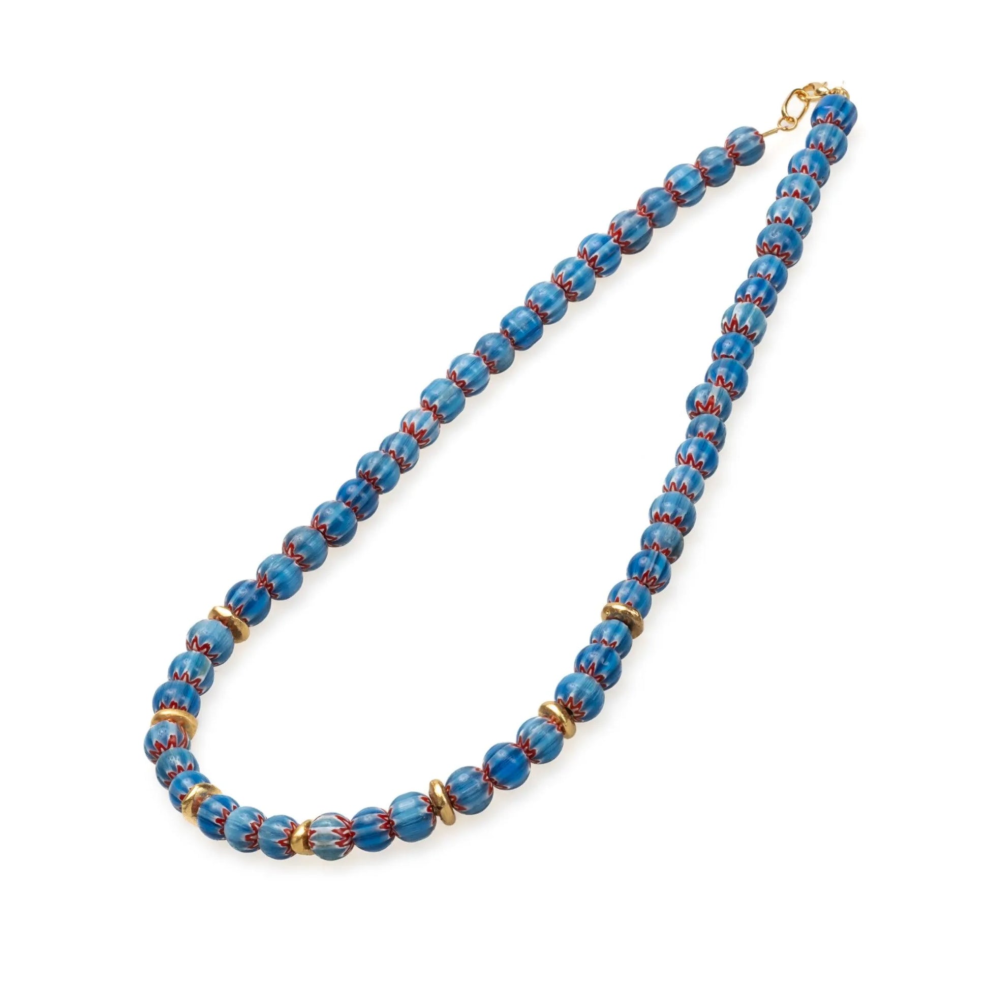 Beaded Murano Glass Zulu Necklace