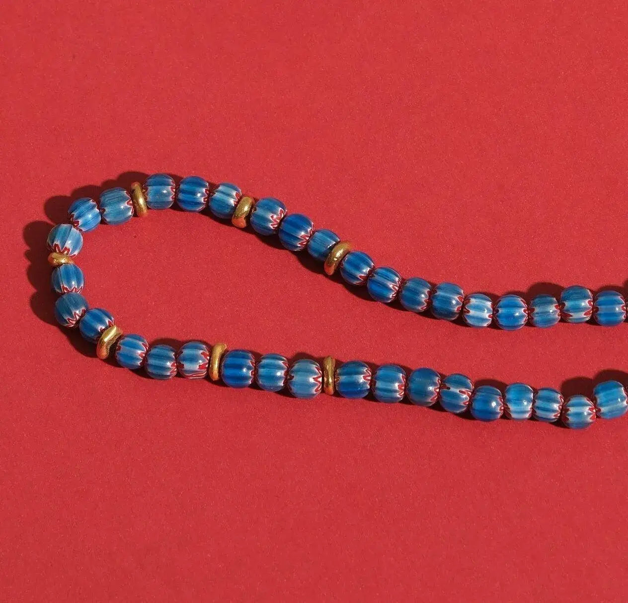 Beaded Murano Glass Zulu Necklace