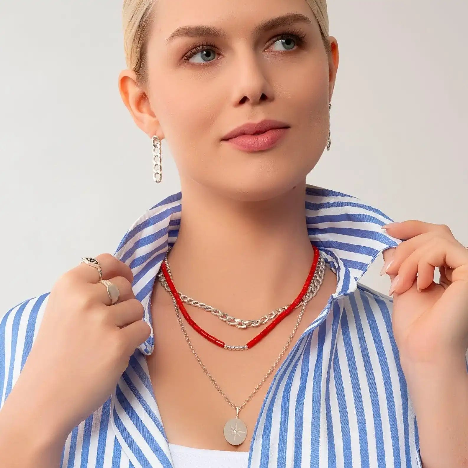 Dainty Coral Necklace