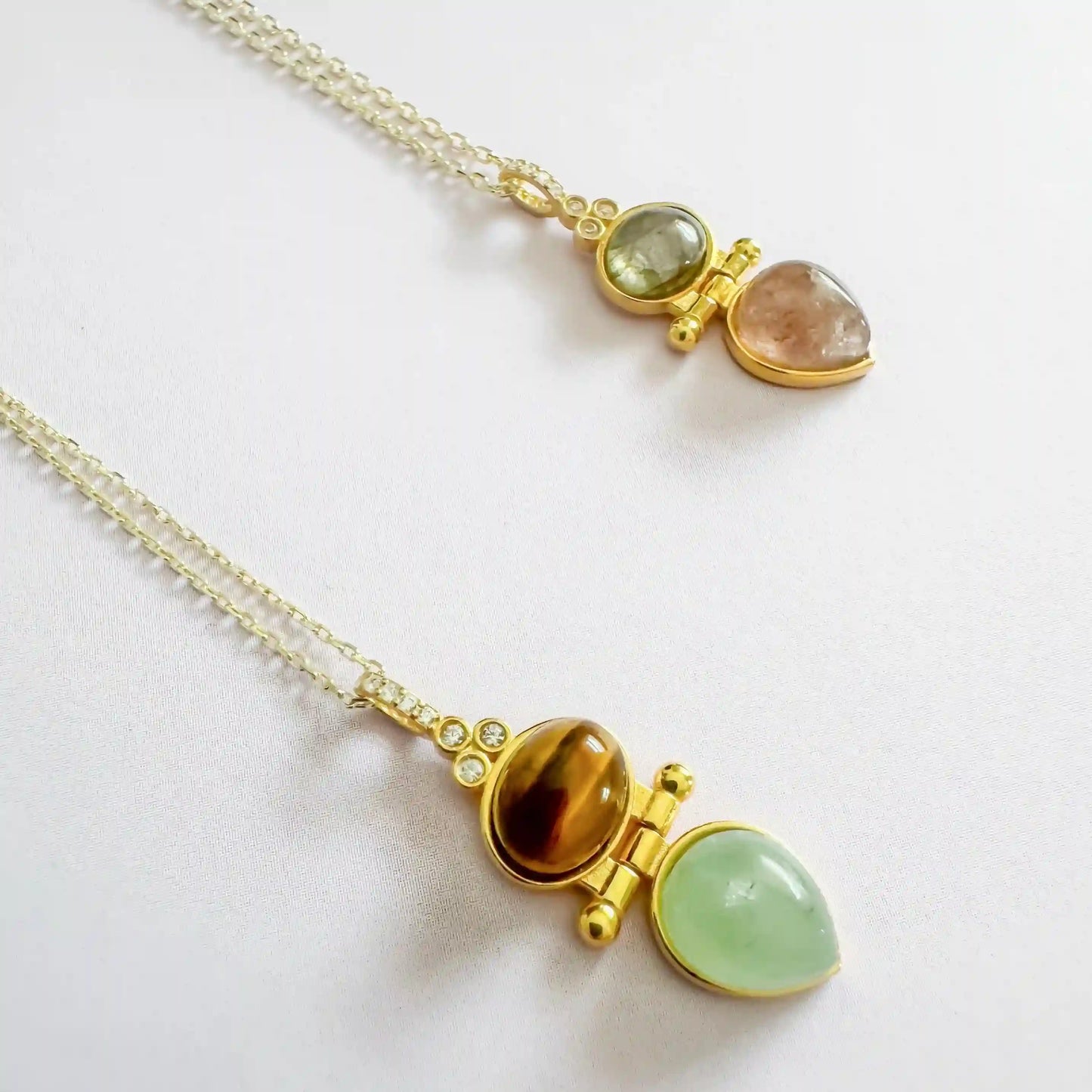 Dual Gemstone Necklace