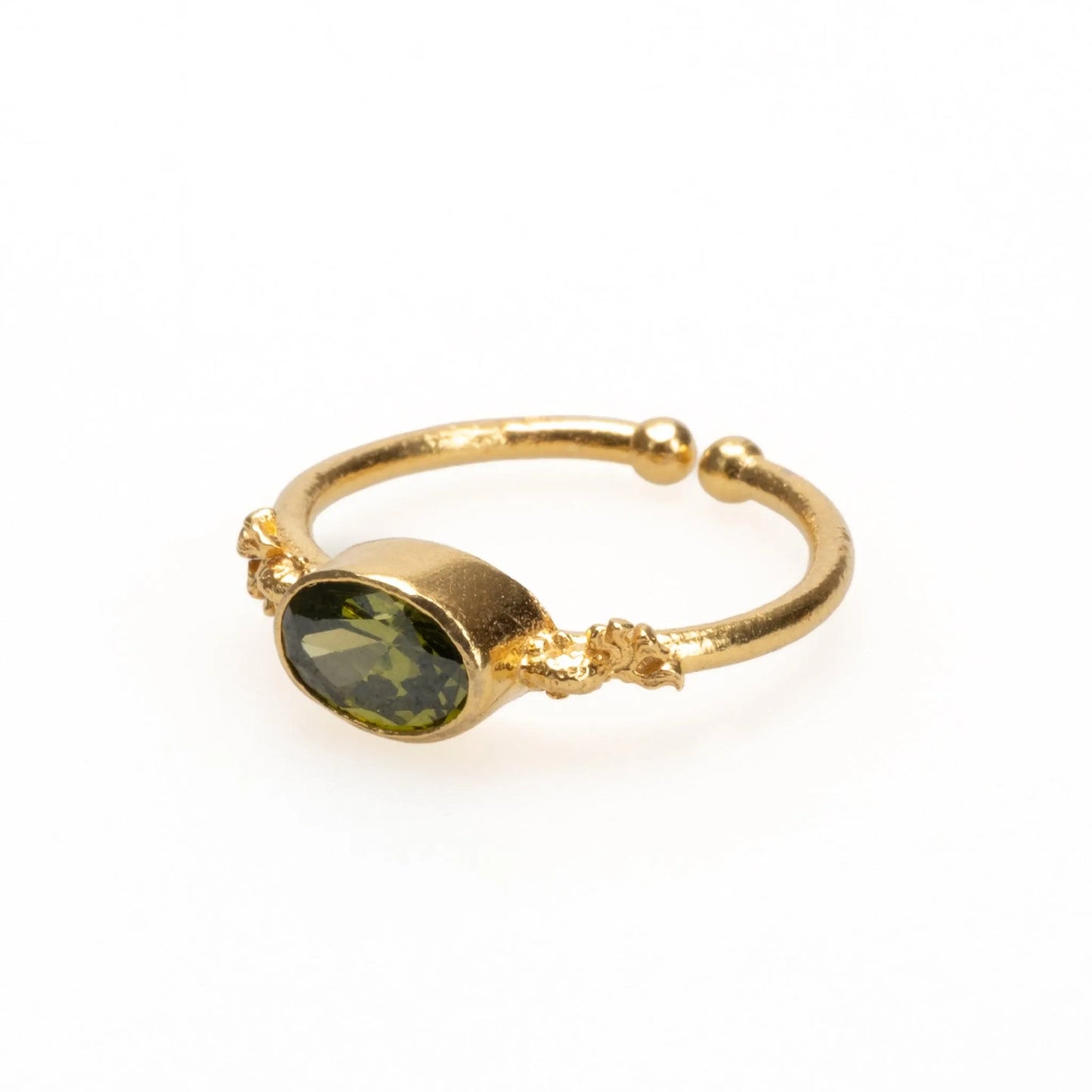 Minimal Gold Ring - Natural Stones