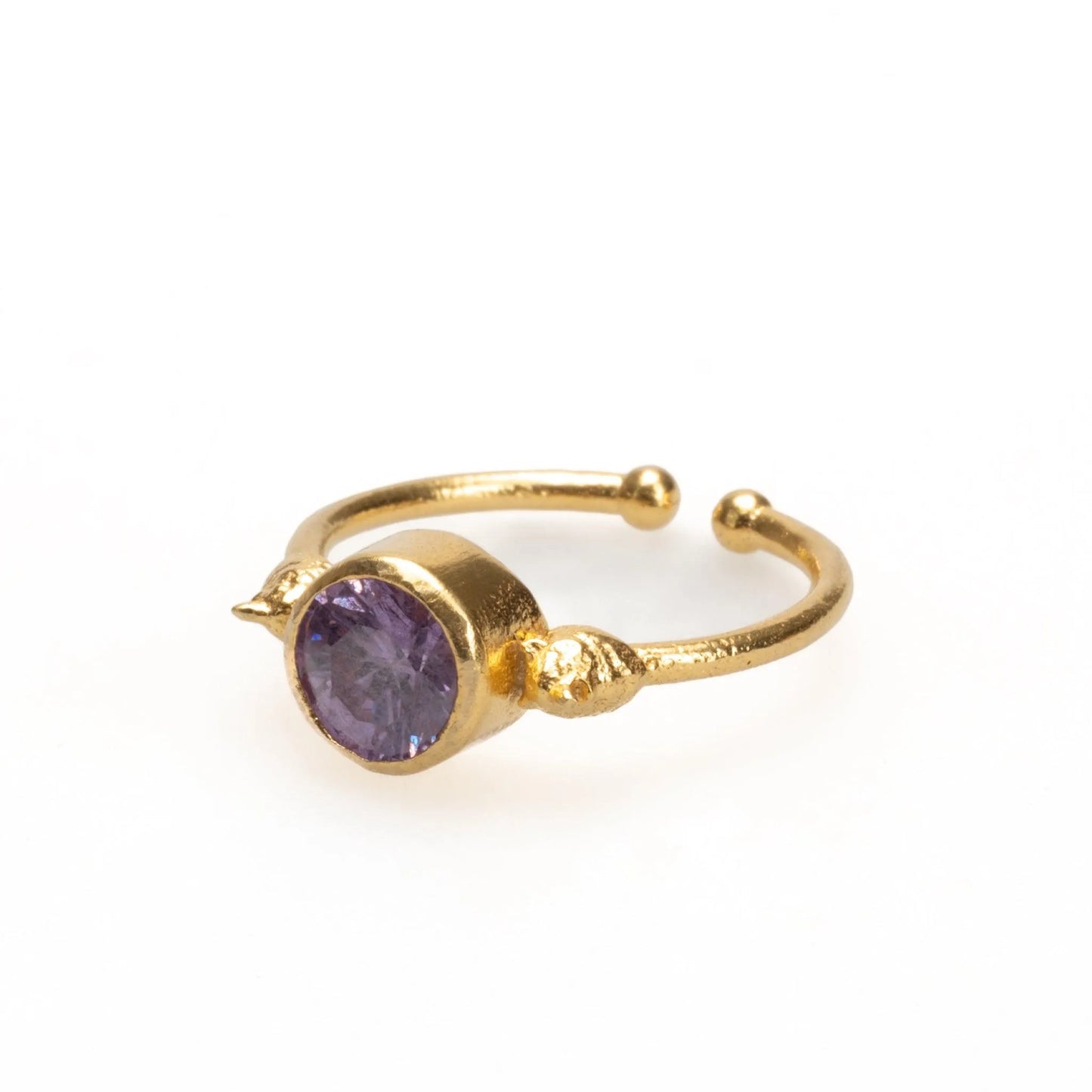 Minimal Gold Ring - Natural Stones