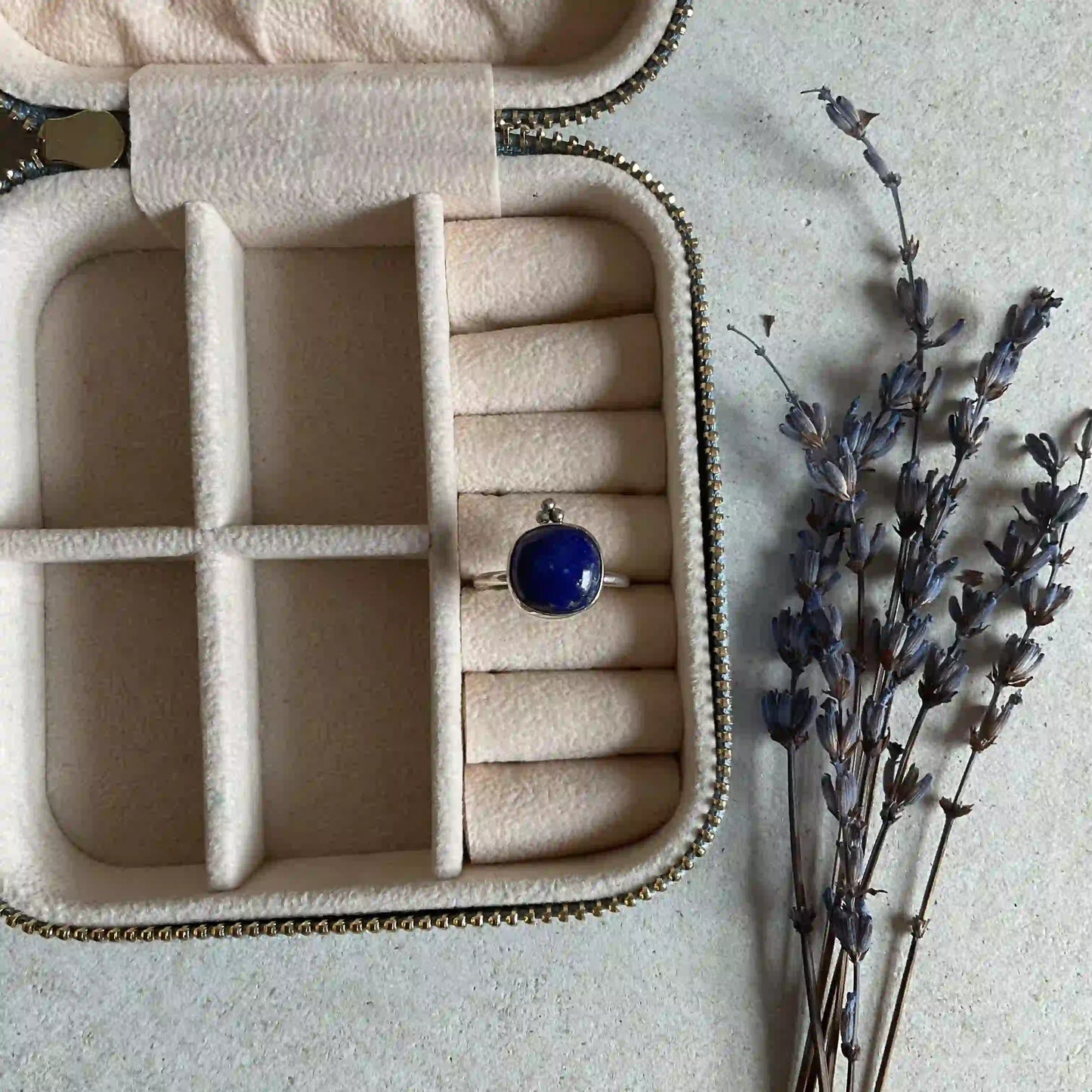 Silver Ring with Lapis Lazuli