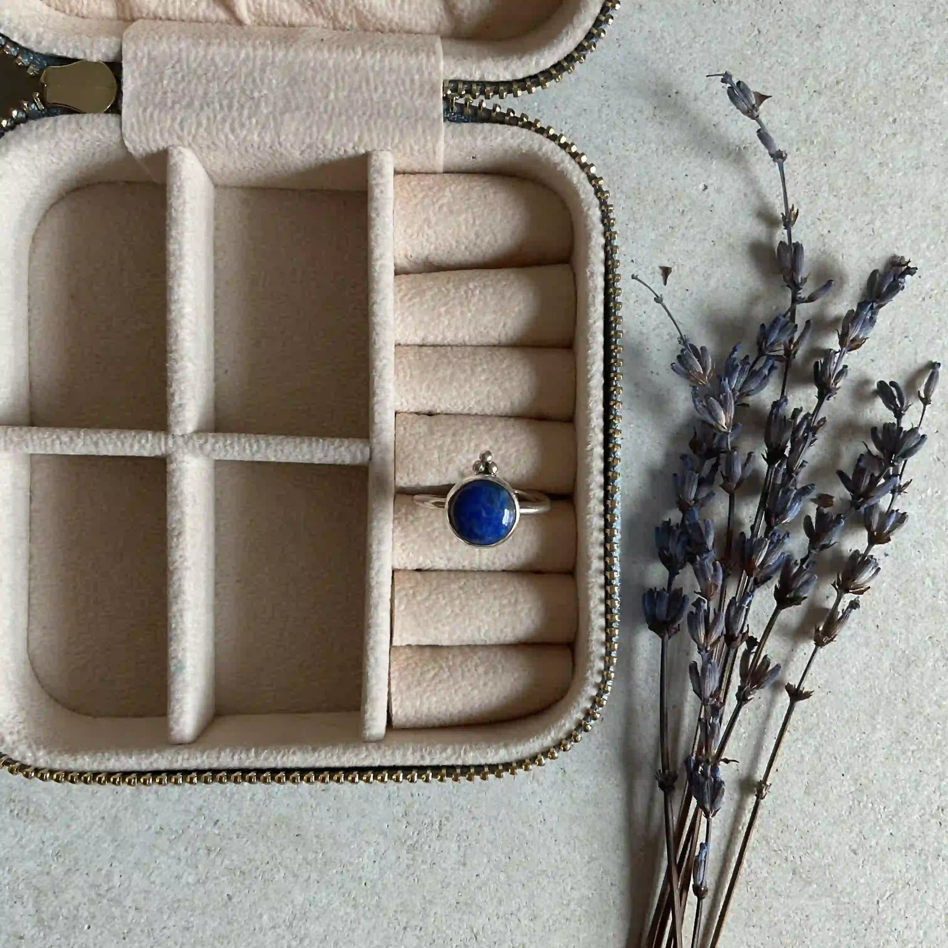 Silver Ring with Lapis Lazuli