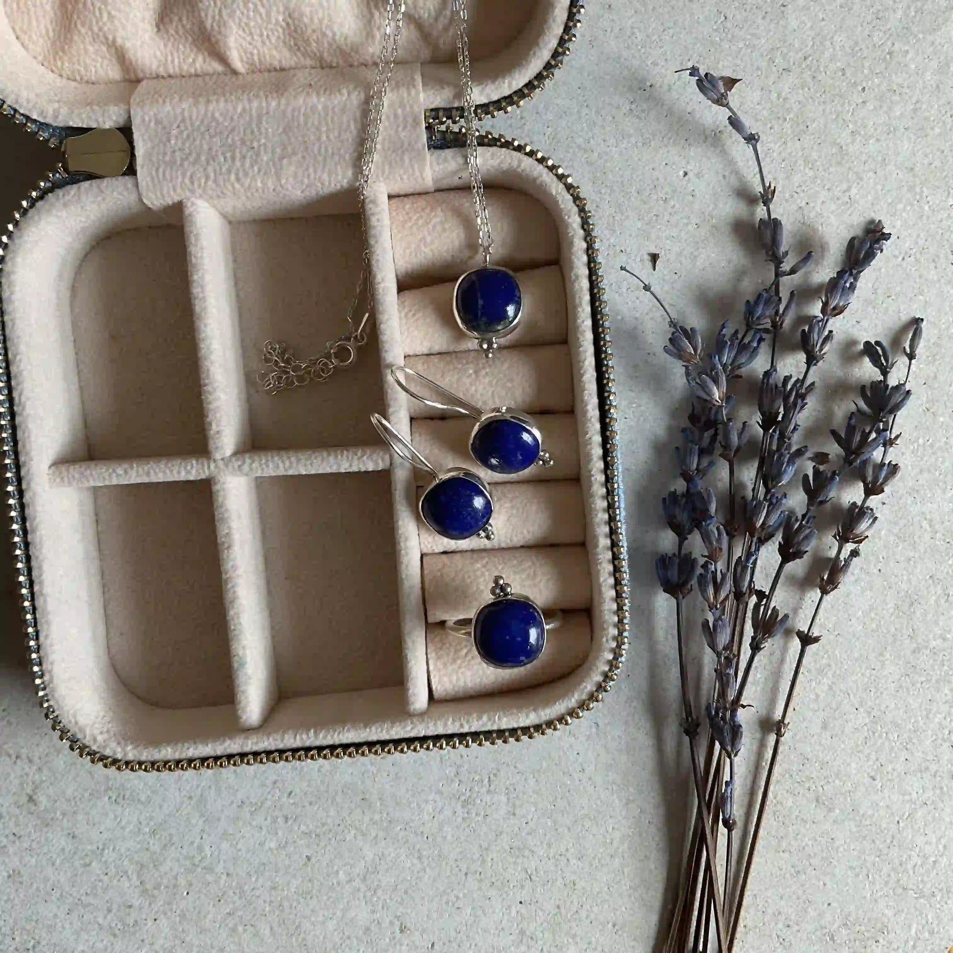 Silver Ring with Lapis Lazuli