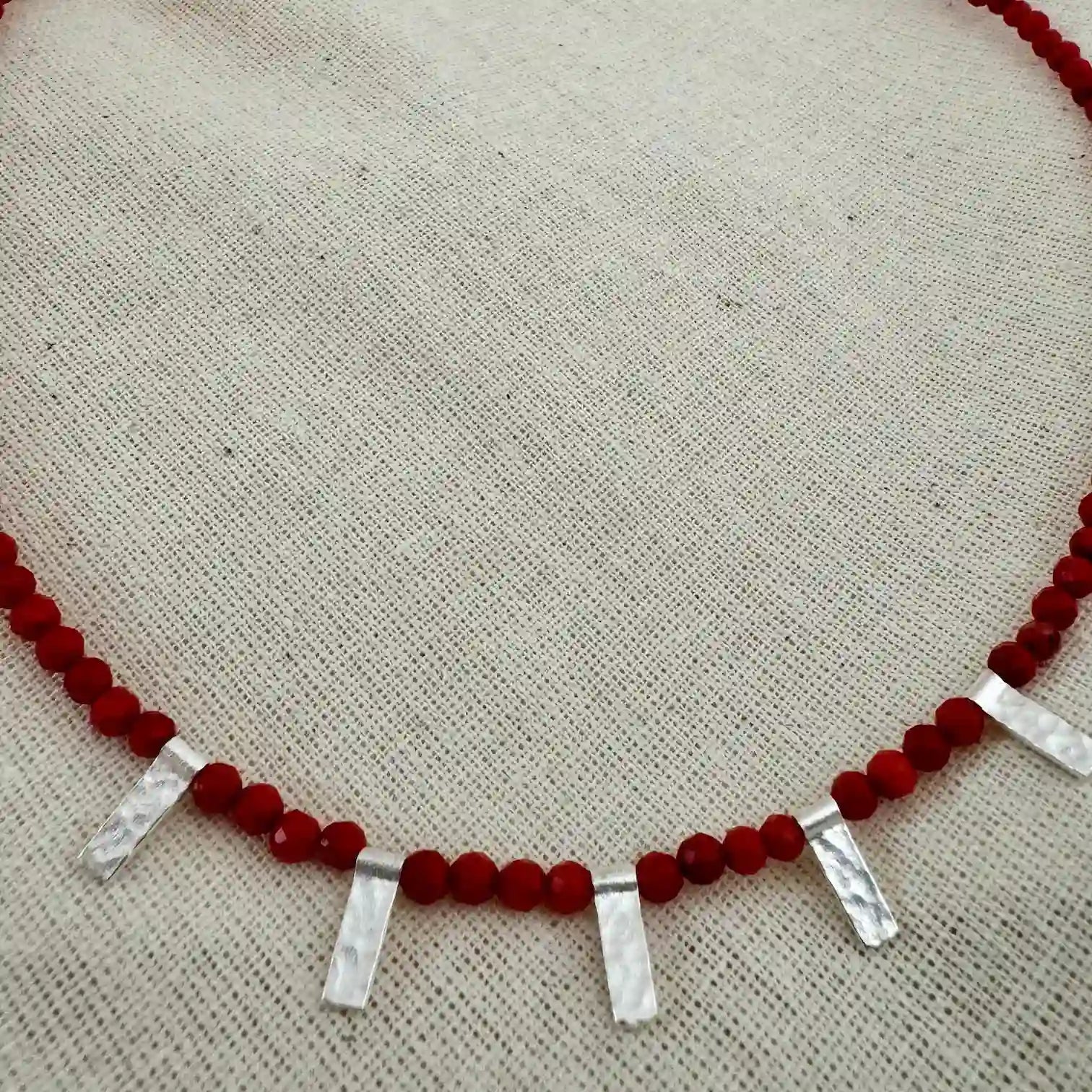 Sparkly Coral Necklace