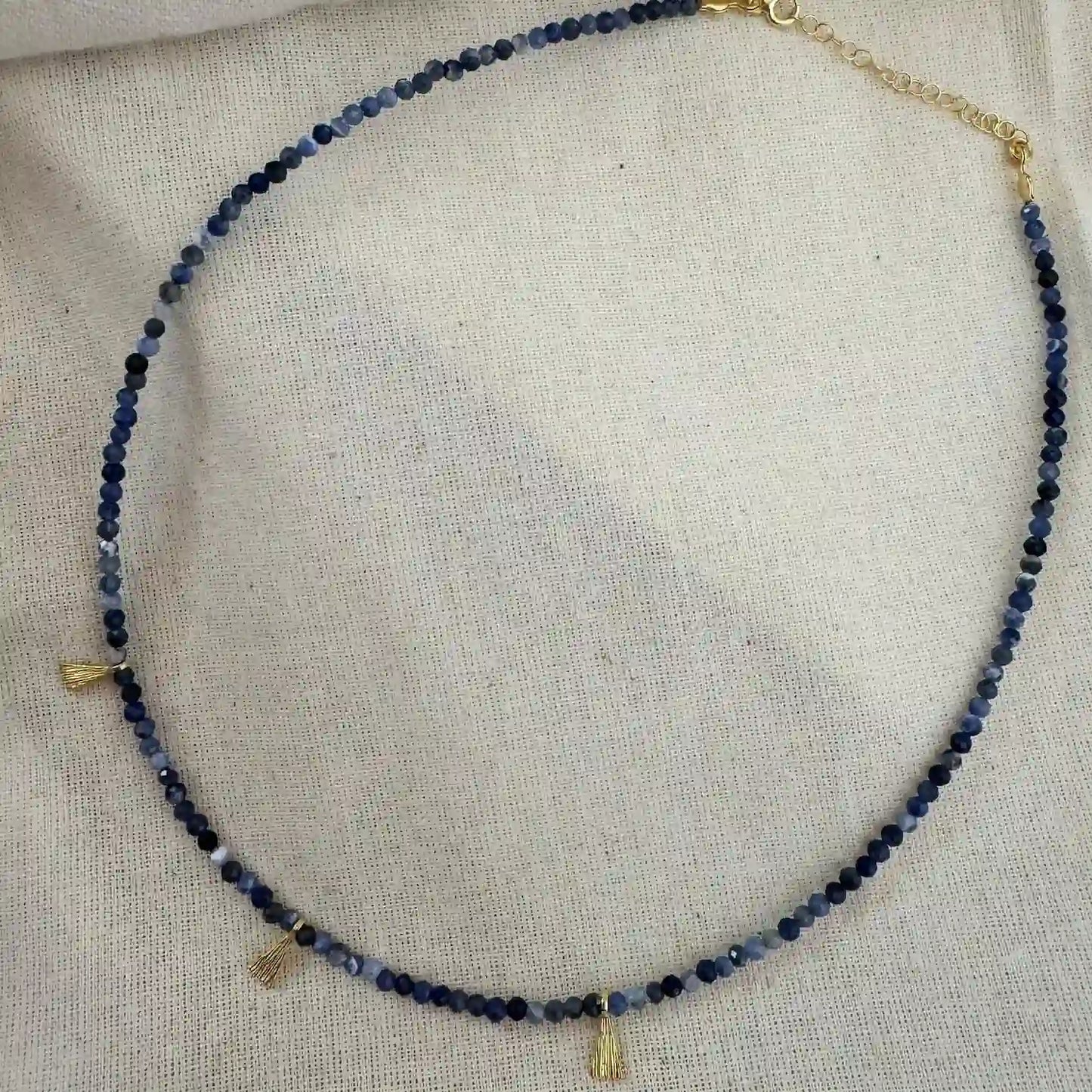 Triangle Lapis Necklace