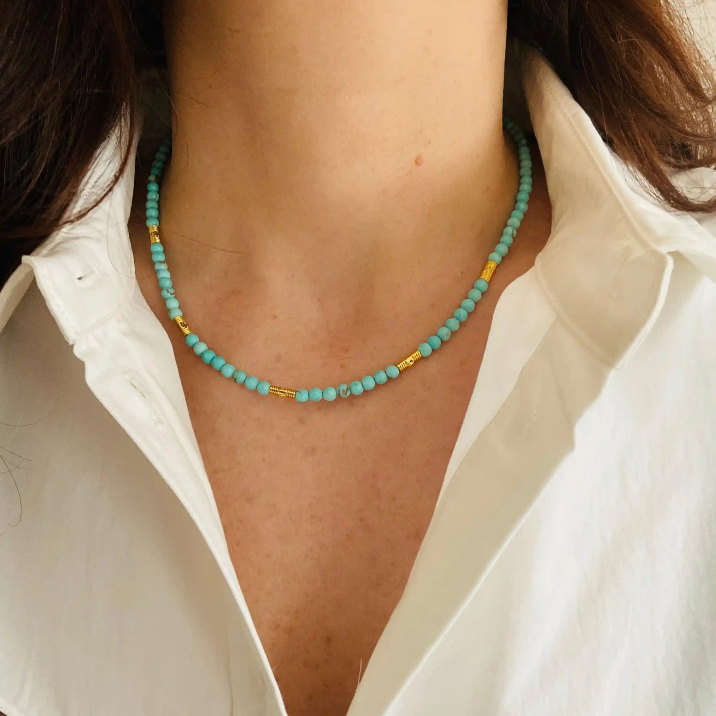 Turquoise Beaded Necklace