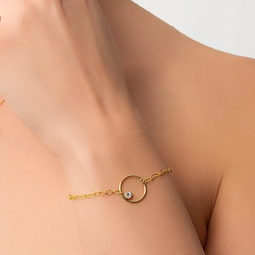 Gold Circle Bracelet