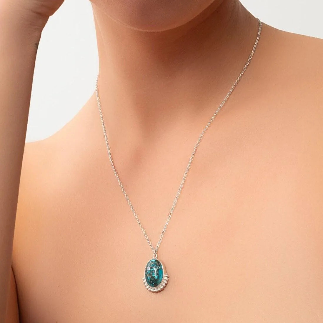 Blue Variscite Necklace