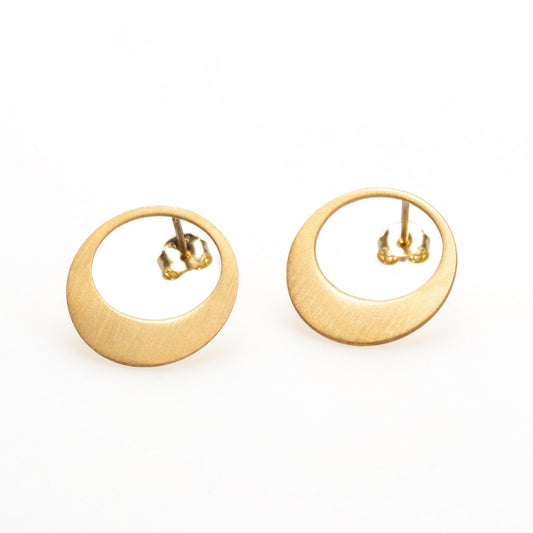 New Moon Earrings with 18k Gold and Silver Options