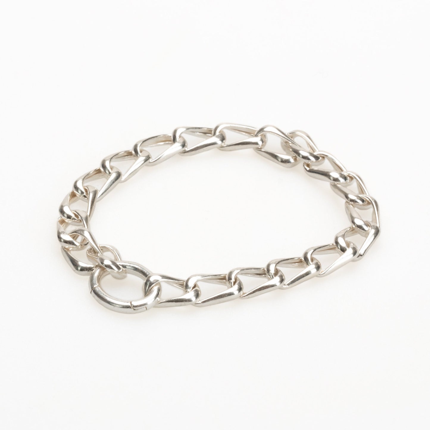 Silver Chunky Chain Bracelet, 925 Sterling Silver Bracelet, Curb Chain Bracelet