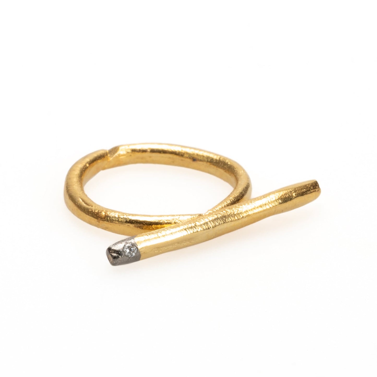 Gold Adjustable Bar Ring